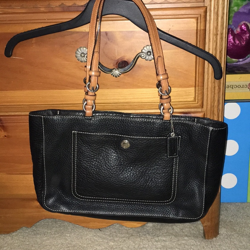 Black coach purse